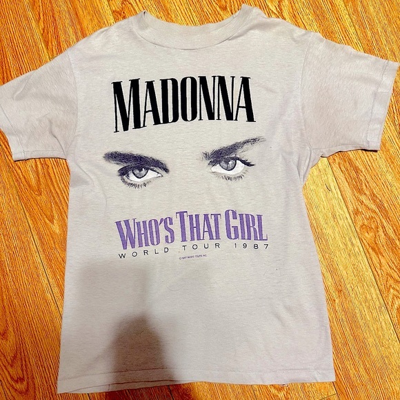 MADONNA Vintage “Who's That Girl” 1987 Concert T-shirt M/L 80s